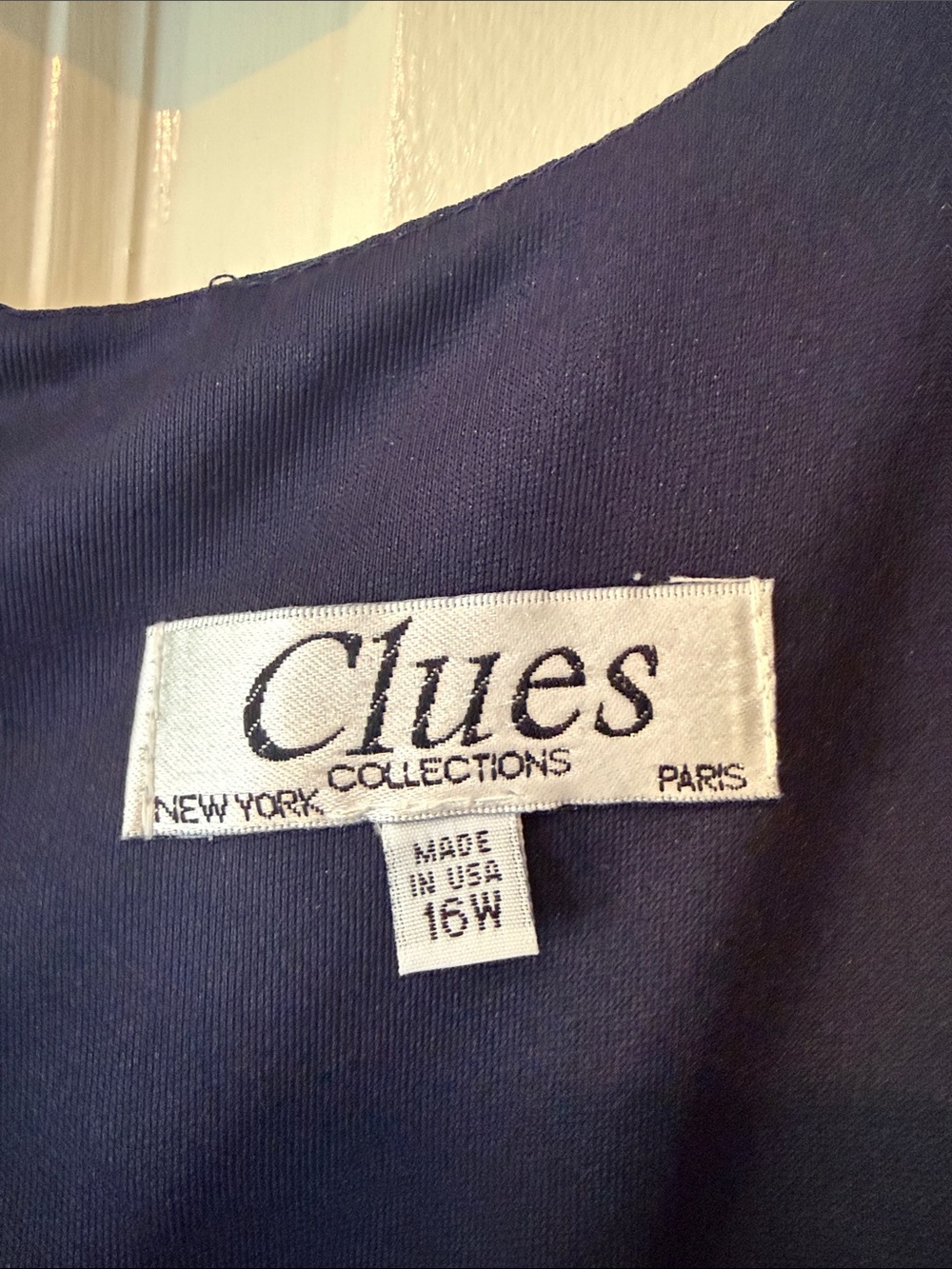 Classic Navy Wrap-Front Midi Dress - Picture 2 of 4
